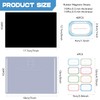 40Pcs Rubber Magnetic Sheets Thickness with Clear Stamp Die Storage