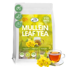 Veyorra Mullein Leaf Tea Bags - 100% Natural Herbal Tea,3g/Bag Non-GMO & Caffeine-Free, For Detox & Respiratory Support (110Bags)