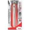Pentel EnerGel Alloy RT Gel Pen, Medium Metal Tip, Silver