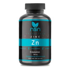 Nsn Zinc | Gluconato De Zinc | Con Inulina Y Prebióticos Sin Sabor