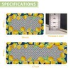 Kuyuayee Farmhouse Kitchen Mats Set of 2 Non-Slip Lemon Boho