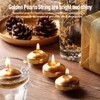 Nuanchu 12 Pieces 1. 65 Inch Floating Candles for Wedding