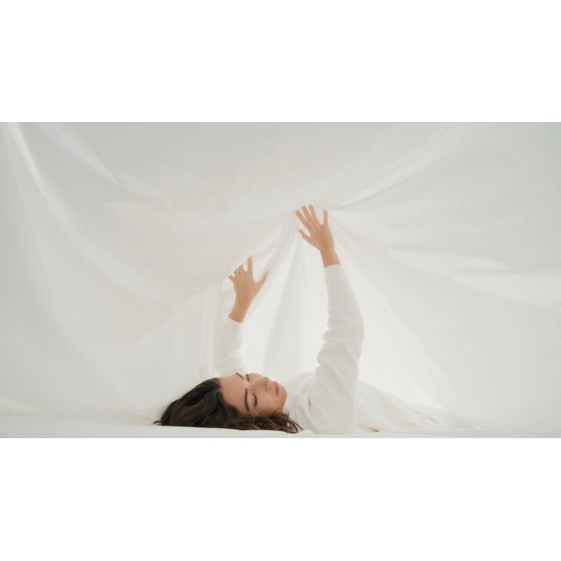 EcoLinen Organic Cotton Sheet Set, Single / White