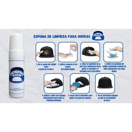 SNEAKERS KLEAN | Cachuchas Kleean 2Pack Espuma lavado en seco, Di adiós a la suciedad y manchas en tus gorras incluye cepillo suave y micro fibra.