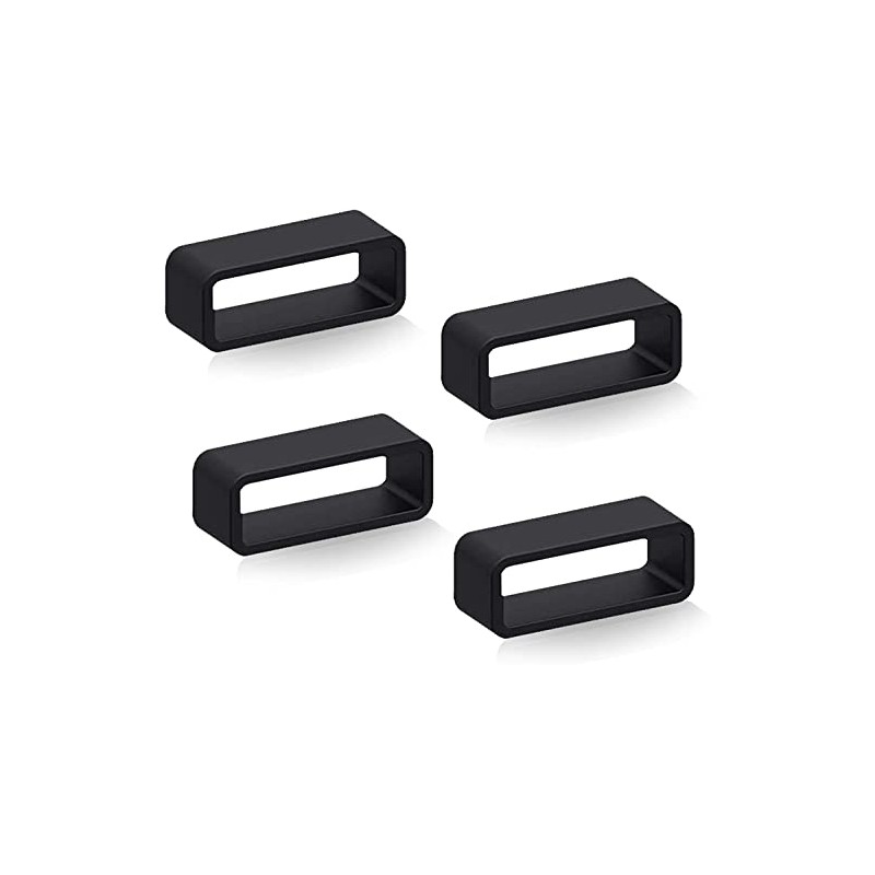 Vintage Time Watches | 4 x Black Rubber Watch Strap