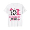 Girls 10th Birthday Kids Cowgirl Birthday Decor Party T-Shirt