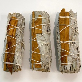 VIE Smudge Sticks, White Sage and Cinnamon 4", Pack of 2