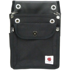 SK11 TOBISUKE TSH-2DF-BK 2 Tier Waist Bag for Canvas Tobi with Lid, Black