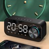 Digital Radio Alarm Clock Bluetooth Speaker Clock with Time and