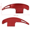 X AUTOHAUX Pair Aluminum Alloy Red Steering Wheel Shift Paddle
