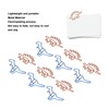 100Pcs Paper Clips Unique Dinosaur Shape Lightweight Portable Electroplating Process