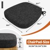 SINOSSO Thickened 2.5" Dining Chair Cushion, Soft Blended High Density