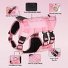FEimaX Tactical Dog Harness No Pull Adjustable Pet Harness, Military