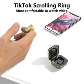 Remote TikTok Scrolling Ring for Selfie Camera Kindle Page Turnercolor: Pink, model number: D03