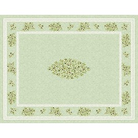 Provence Tablecloth Maussan Green (Vert) Olives Approx. 155 x 200 cm Cotton