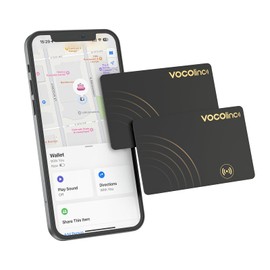 VOCOlinc Smart Bluetooth Tracker 1 Pack, Key Finder Compatible with Apple Find My (iOS Only)，Thin Bluetooth Tracker，Wallet Finder and Item Locator for Wallet, Luggage Tags and More