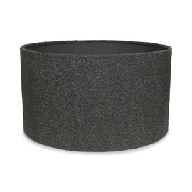 MiniSun MiniSun | Medium Modern Charcoal Grey Boucle Drum Light Shade | Lamp Shades, Home Dcor & Improvement Essential