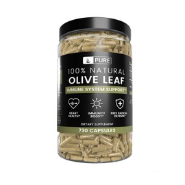 Olive Leaf, 730 Capsules, 940mg, No Magnesium or Rice Filler, Non-GMO, Antioxidant, Gluten-Free, 20% Oleuropein, Made in USA, Undiluted Olive Leaf with No Additives