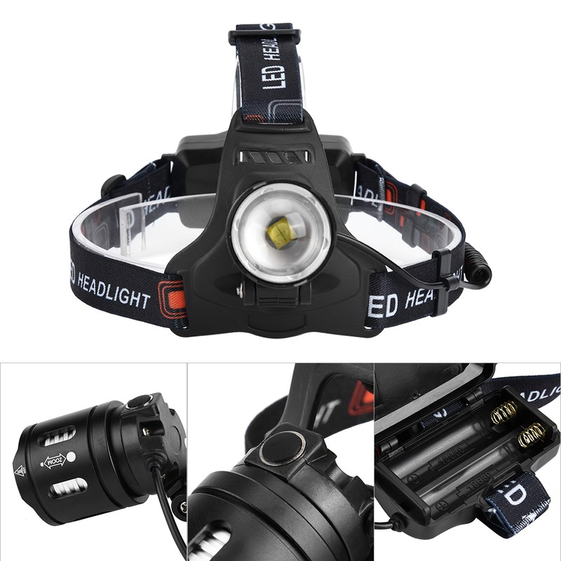 P50 LED Headlight Headlamp Waterproof Fashlight 3500LM 3 Lighting Modes