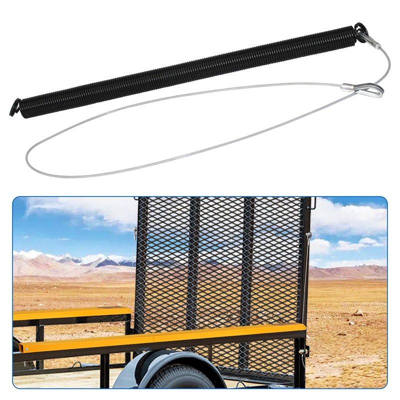 JUNPENG Trailer Tailgate Lift Assist Replacement Spring GSCC-400,Cable and Chain