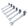 Professional Flexible Head Ratchet Spanners Wrench 6pc Set 8mm -