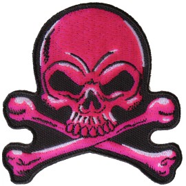 Ivamis Pink Skull Patch - 3x3 inch - P6358