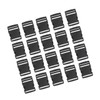 Operitacx 20pcs Backpack Buckles Suit Reusable Webbing Clip Buckle Zip