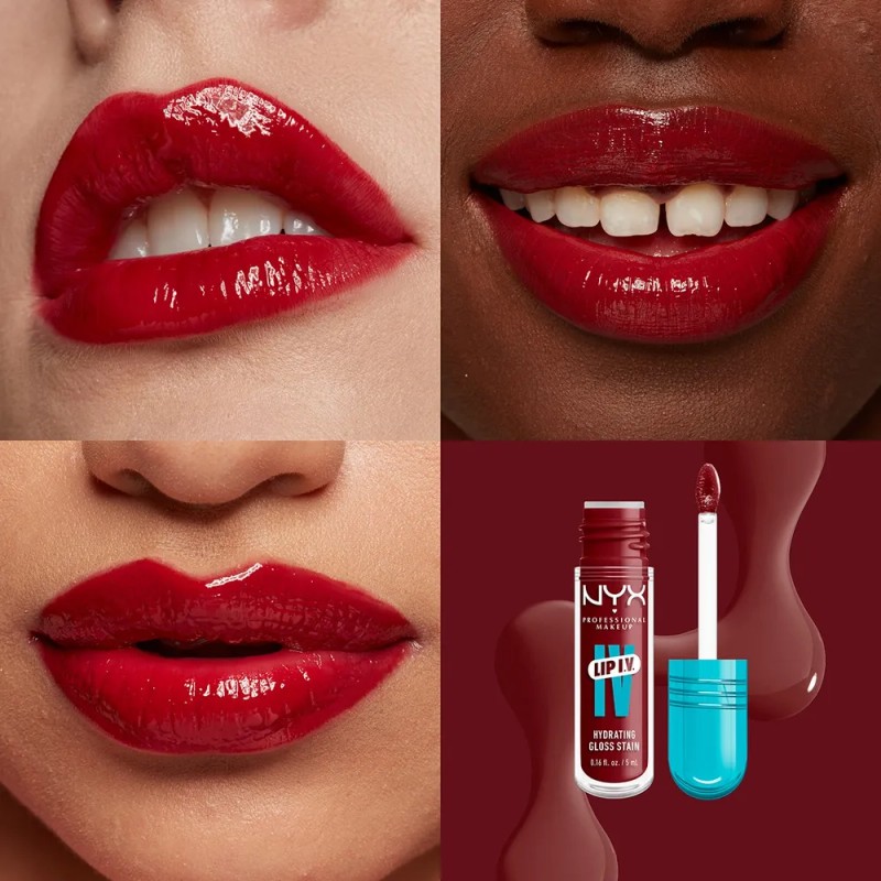 NYX PMU Lip IV, Gloss Serum Hidratante efecto tinta 5