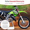 JAVIK 2PCS Radiator Shrouds Guards Louvers Fit for Kawasaki KX250