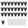 25 Pcs Industrial Push Button Switch Self Locking Push Button