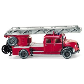 Fire service - Aerial ladder (Magirus DL 25h) - Model Car, Ready-made - Wiking 1:87