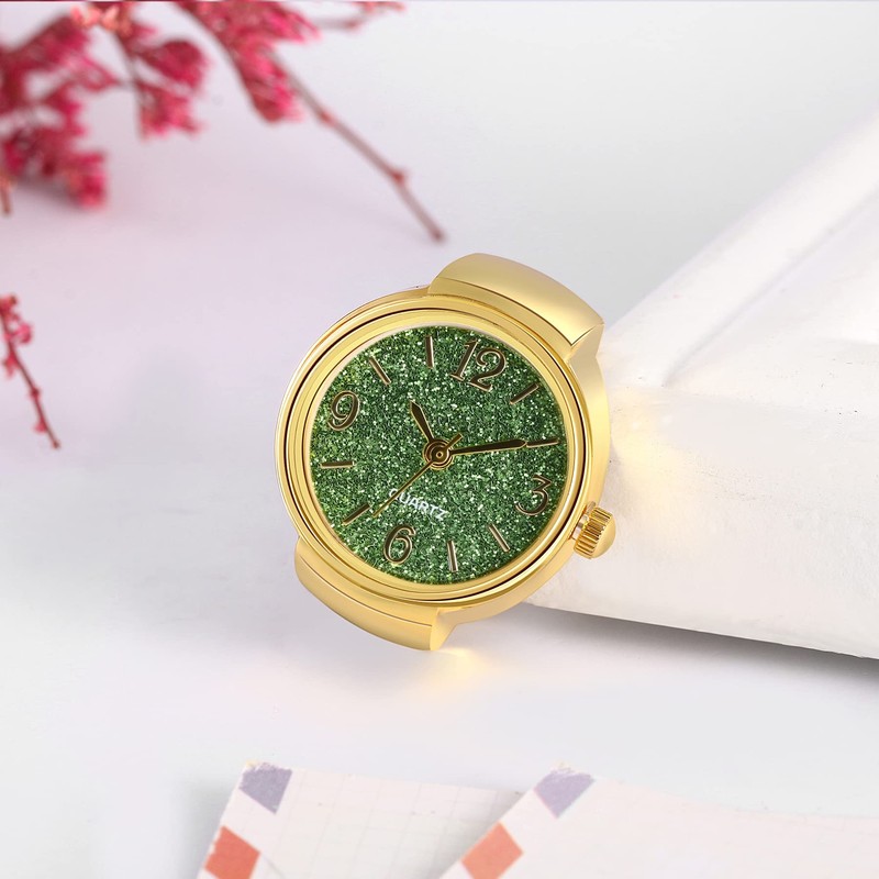 JEWELRYWE Ring Watch, Antique Ring, Watch, One Size Fits Most,