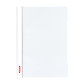 Herlitz A4 Paper Flat File - White (Pack of 10)