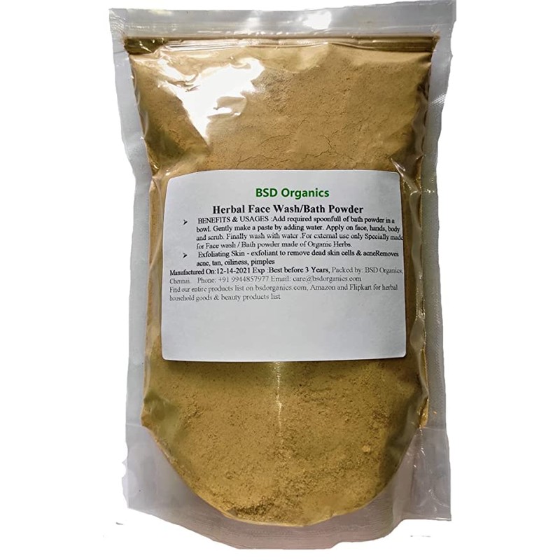 BSD Organics Jabón Facial Y Exfoliante De Baño A Base