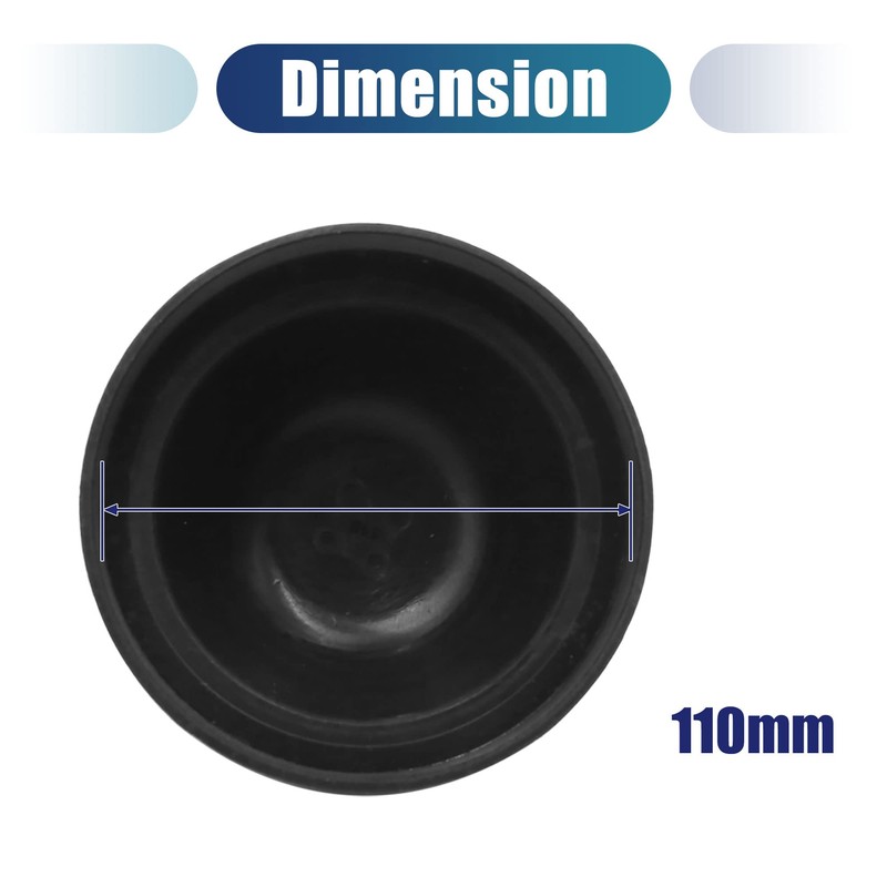 sourcing map Pack of 2 110 mm Rubber Waterproof Car