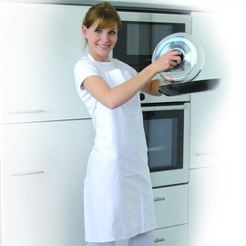Hygostar Apron, 130 x 100 cm, White, 100% Cotton