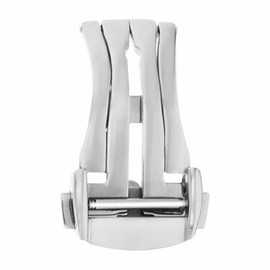 Ewatchparts 18mm Deployment Buckle Clasp Compatible With Omega Seamaster Planet Ocean Watch Band Strap