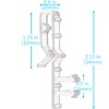 Valance Clips for Blinds, 10 Pieces Blind Clips 2.1 Inch