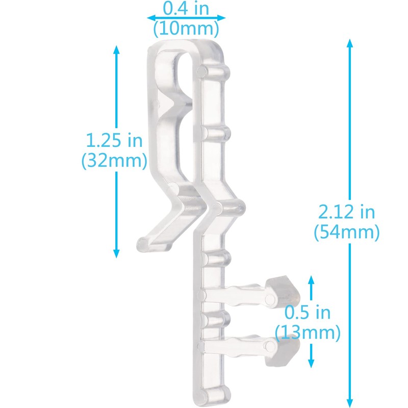 Valance Clips for Blinds, 10 Pieces Blind Clips 2.1 Inch
