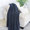 BOURINA Textured Solid Soft Sofa Throw Couch Cover Knitted Decorative