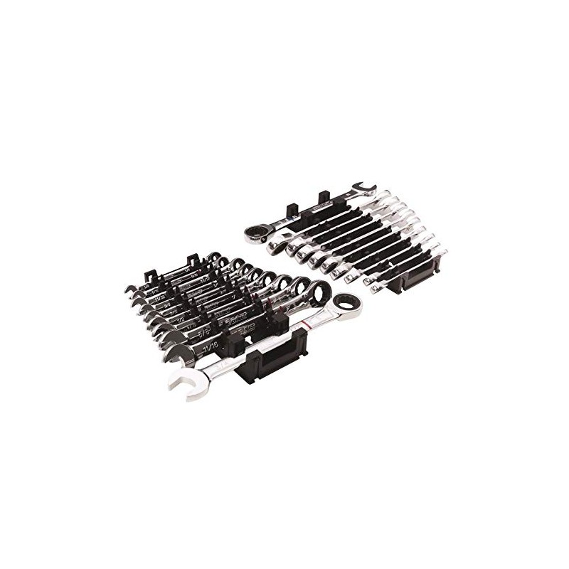 Kobalt 20-Piece Standard (SAE) and Metric Combination Ratchet Wrench Set