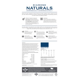 Diamond Naturals Small Breed Puppy Real Chicken Recipe High Protein Dry Dog Food, 40 lb