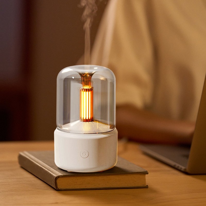 Candlelight Essential Oil Diffuser Plastic with 120ml Water Tank USB
