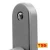 TSS Silver UPVC Door Handle Pair Set, Sprung, 92mm PZ