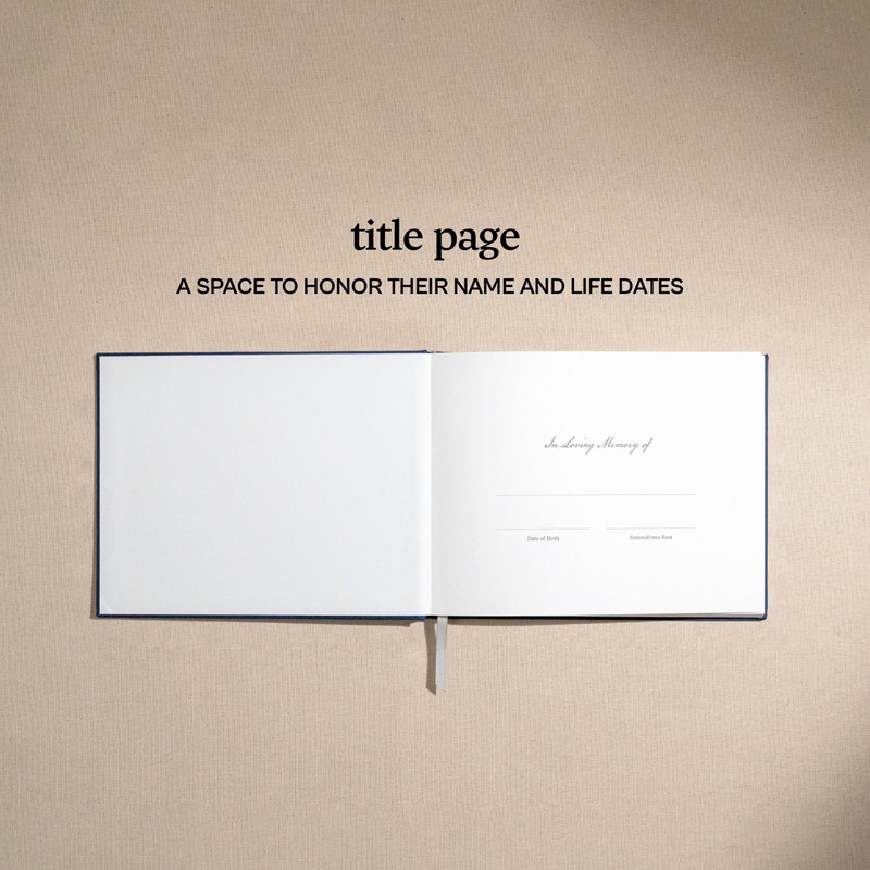 Kunitsa Co. Funeral Guest Book for Memorial Service, in Loving