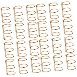 Tofficu 24pcs Alloy Binder Rings for Loose Leaf Binding and Flexible Book Accessories for Organizing Notebooks Planners and DIY Projects