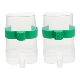 Bebedero Automático para Loros 2 Piezas Plástico Resistente Fácil De Limpiar