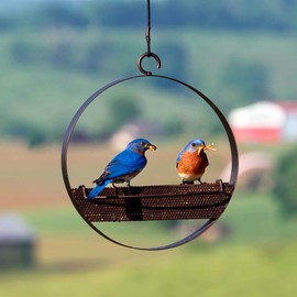 Couronne Company Mosaic Bistro Bird Feeder Copper M439-200-C, 16.9oz