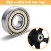 MUXHEL 4 Pcs Walker Wheels Replacement 6 Inch Solid Wheelchair