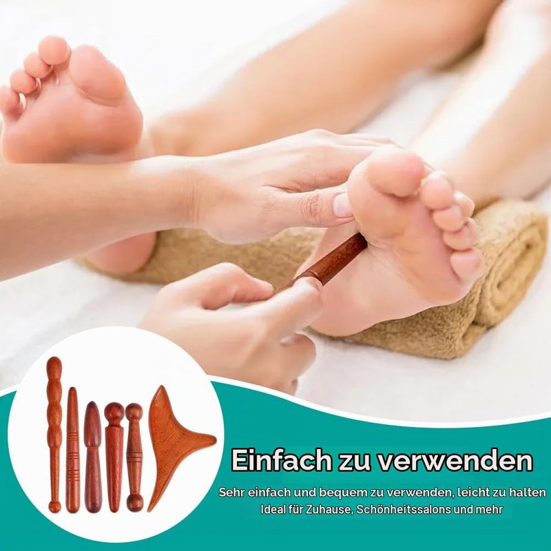Trigger Point Massager, Trigger Wood Massage, Foot Massager, Pack of